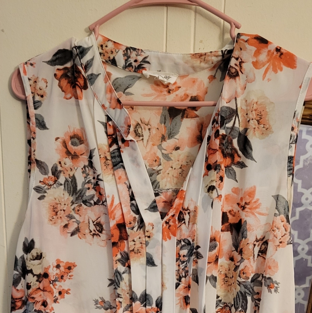 Sheer Sleevless Blouse